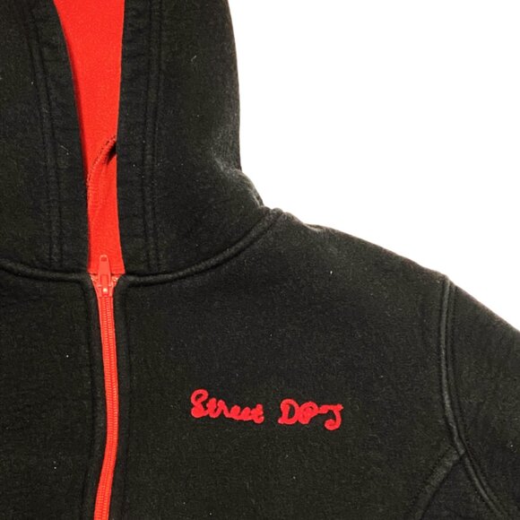 PimKie Women's Black and Red STREET DPT Zip-Up Sweater Size Medium - Picture 3 of 7